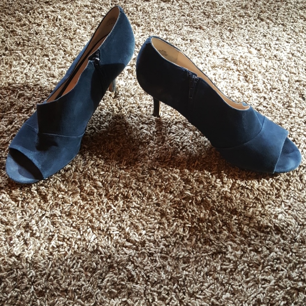 Suede heels